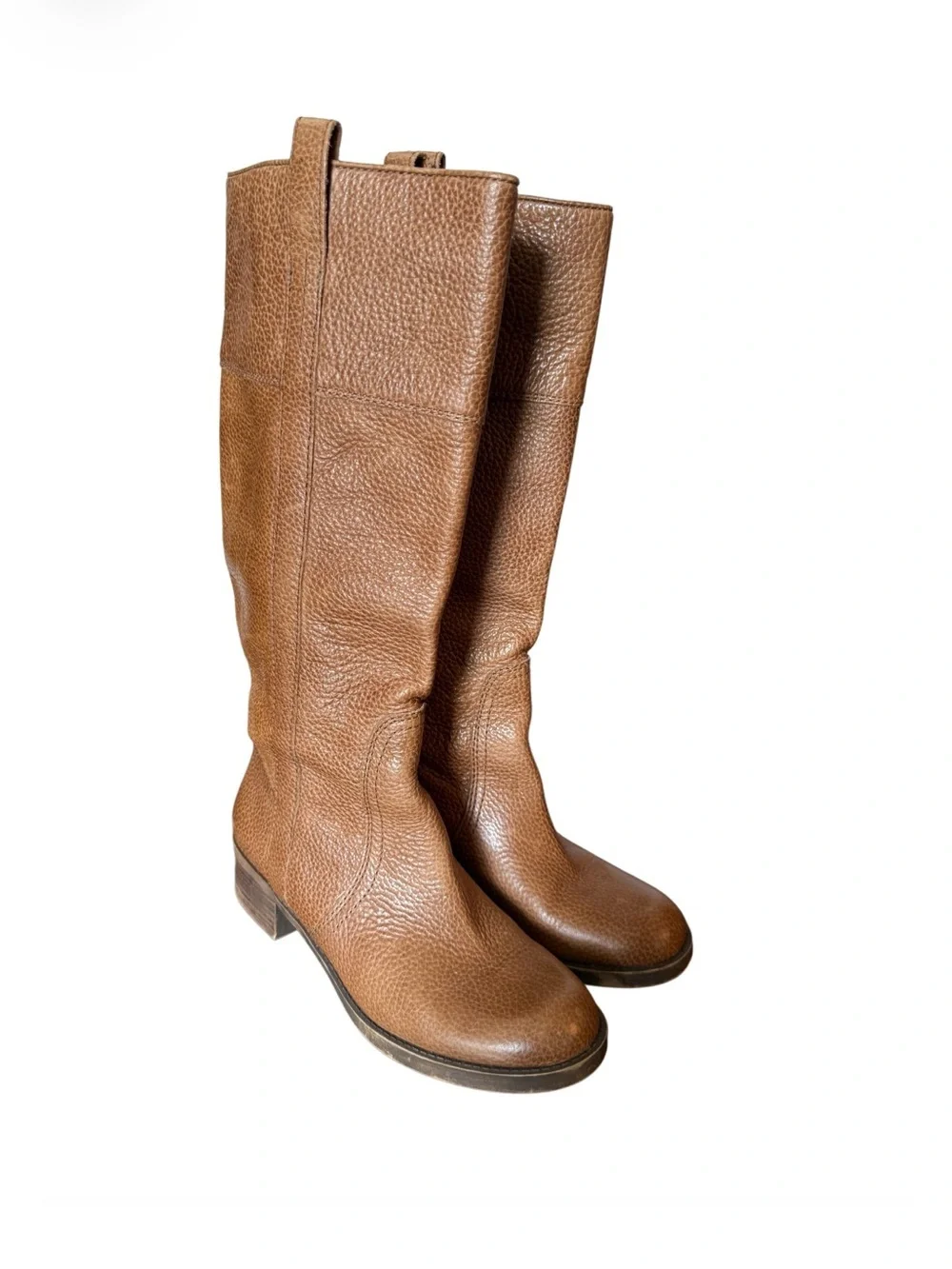 Classic Tall Women's Brown Leather Riding Boots  by Lucky Brand Size 8